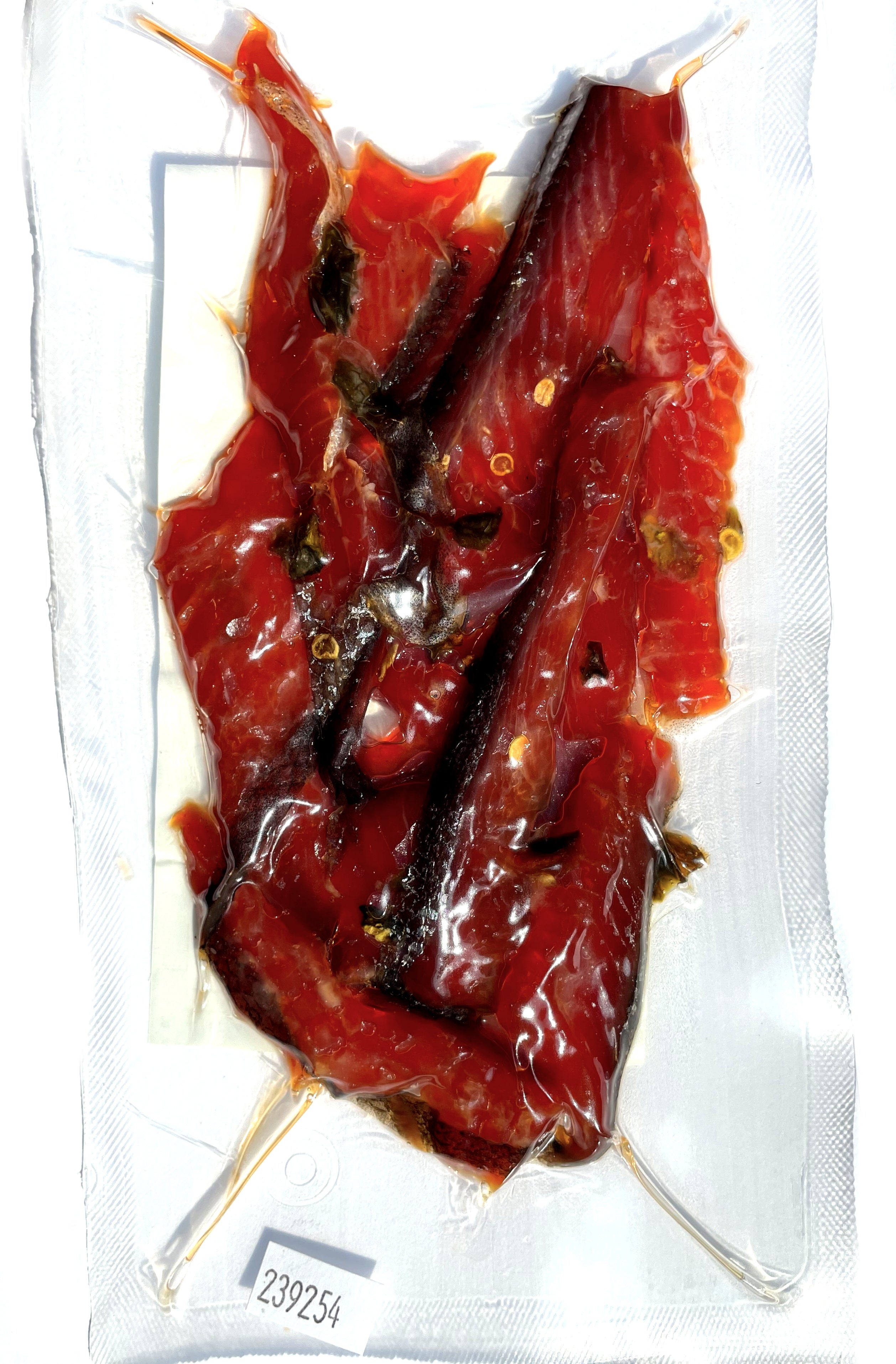 Honey Jalapeño Coho Candied Salmon Jerky